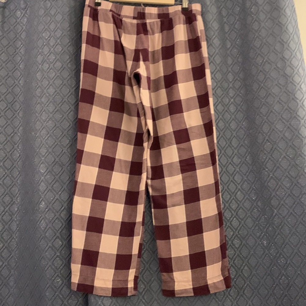 WomensPurpleCheckered PJPants-Size Lg,Brand CLL-GoodCondition-Missing DrawString